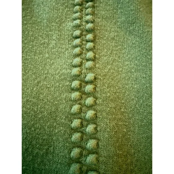 Soft Surroundings Green Knit Sweater Long Sleeve Textured Design Comfortable M - Picture 7 of 8
